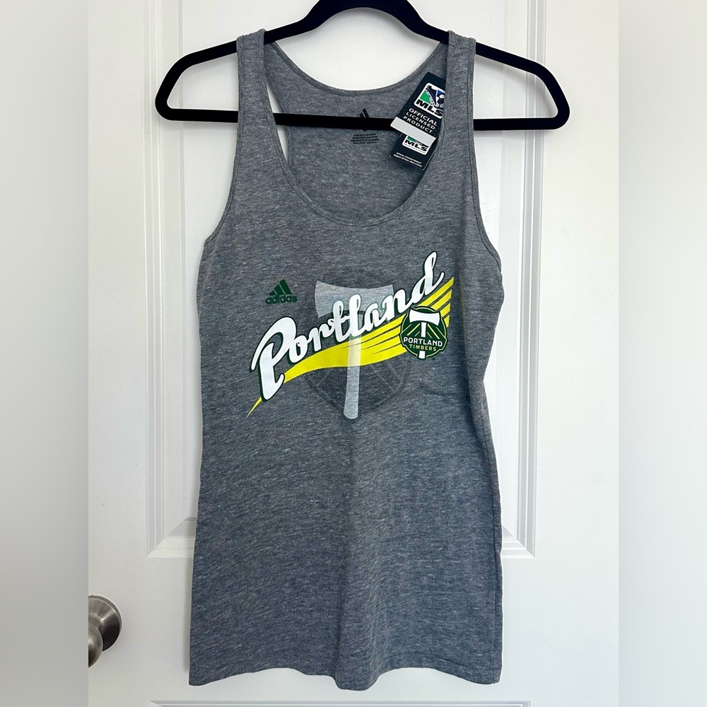 NWT Adidas Gray Portland Timbers Tank